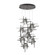 Tura Tura 9-Light Seeded Glass Pendant in Oil Rubbed Bronze (39|131107-SKT-STND-14-II0728)