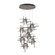 Tura Tura 9-Light Seeded Glass Pendant in Bronze (39|131107-SKT-STND-05-II0728)
