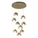 Brooklyn Brooklyn 9-Light Double Shade Pendant in Modern Brass (39|131105-SKT-STND-86-84-GG0711)