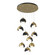 Brooklyn Brooklyn 9-Light Double Shade Pendant in Modern Brass (39|131105-SKT-STND-86-10-GG0711)