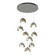 Brooklyn Brooklyn 9-Light Double Shade Pendant in Sterling (39|131105-SKT-STND-85-84-GG0711)
