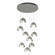 Brooklyn Brooklyn 9-Light Double Shade Pendant in Sterling (39|131105-SKT-STND-85-85-GG0711)