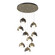 Brooklyn Brooklyn 9-Light Double Shade Pendant in Soft Gold (39|131105-SKT-STND-84-14-GG0711)