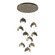 Brooklyn Brooklyn 9-Light Double Shade Pendant in Soft Gold (39|131105-SKT-STND-84-20-GG0711)
