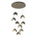 Brooklyn Brooklyn 9-Light Double Shade Pendant in Soft Gold (39|131105-SKT-STND-84-07-GG0711)