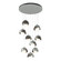 Brooklyn Brooklyn 9-Light Double Shade Pendant in Vintage Platinum (39|131105-SKT-STND-82-07-GG0711)