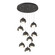 Brooklyn Brooklyn 9-Light Double Shade Pendant in Natural Iron (39|131105-SKT-STND-20-07-GG0711)