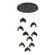 Brooklyn Brooklyn 9-Light Double Shade Pendant in Oil Rubbed Bronze (39|131105-SKT-STND-14-10-GG0711)
