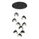 Brooklyn Brooklyn 9-Light Double Shade Pendant in Black (39|131105-SKT-STND-10-85-GG0711)