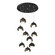Brooklyn Brooklyn 9-Light Double Shade Pendant in Black (39|131105-SKT-STND-10-05-GG0711)