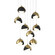 Brooklyn Brooklyn 9-Light Double Shade Pendant in Modern Brass (39|131105-SKT-LONG-86-10-GG0711)