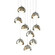 Brooklyn Brooklyn 9-Light Double Shade Pendant in Sterling (39|131105-SKT-LONG-85-84-GG0711)