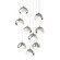 Brooklyn Brooklyn 9-Light Double Shade Pendant in Sterling (39|131105-SKT-LONG-85-02-GG0711)