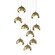 Brooklyn Brooklyn 9-Light Double Shade Pendant in Soft Gold (39|131105-SKT-LONG-84-86-GG0711)