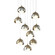 Brooklyn Brooklyn 9-Light Double Shade Pendant in Soft Gold (39|131105-SKT-LONG-84-85-GG0711)