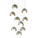 Brooklyn Brooklyn 9-Light Double Shade Pendant in Vintage Platinum (39|131105-SKT-LONG-82-84-GG0711)