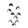 Brooklyn Brooklyn 9-Light Double Shade Pendant in Vintage Platinum (39|131105-SKT-LONG-82-10-GG0711)