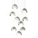 Brooklyn Brooklyn 9-Light Double Shade Pendant in Vintage Platinum (39|131105-SKT-LONG-82-02-GG0711)