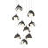 Brooklyn Brooklyn 9-Light Double Shade Pendant in Natural Iron (39|131105-SKT-LONG-20-85-GG0711)