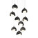 Brooklyn Brooklyn 9-Light Double Shade Pendant in Natural Iron (39|131105-SKT-LONG-20-10-GG0711)