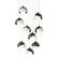 Brooklyn Brooklyn 9-Light Double Shade Pendant in Oil Rubbed Bronze (39|131105-SKT-LONG-14-02-GG0711)