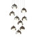 Brooklyn Brooklyn 9-Light Double Shade Pendant in Bronze (39|131105-SKT-LONG-05-85-GG0711)