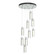 Exos Glass Exos Glass 9-Light Pendant in Vintage Platinum (39|131104-SKT-STND-82-ZM0065)