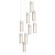 Exos Glass Exos Glass 9-Light Pendant in Modern Brass (39|131104-SKT-LONG-86-GG0065)