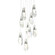Luma Luma 9-Light Large Crystal Pendant in Natural Iron (39|131101-SKT-LONG-20-CR)