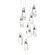 Luma Luma 9-Light Large Crystal Pendant in Black (39|131101-SKT-LONG-10-CR)