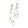 Luma Luma 9-Light Large Crystal Pendant in Bronze (39|131101-SKT-LONG-05-CR)