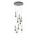 Link Link 9-Light Blown Glass Pendant in Black (39|131100-SKT-STND-10-YG0434)