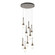 Link Link 9-Light Blown Glass Pendant in Bronze (39|131100-SKT-STND-05-YG0434)