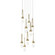 Link Link 9-Light Blown Glass Pendant in Modern Brass (39|131100-SKT-LONG-86-YJ0434)