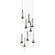 Link Link 9-Light Blown Glass Pendant in Oil Rubbed Bronze (39|131100-SKT-LONG-14-YG0434)