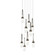 Link Link 9-Light Blown Glass Pendant in Dark Smoke (39|131100-SKT-LONG-07-YJ0434)