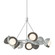Brooklyn Brooklyn 9-Light Double Shade Ring Pendant in Vintage Platinum (39|131068-SKT-MULT-82-07-GG0711)