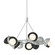 Brooklyn Brooklyn 9-Light Double Shade Ring Pendant in Vintage Platinum (39|131068-SKT-MULT-82-10-GG0711)