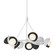 Brooklyn Brooklyn 9-Light Double Shade Ring Pendant in White (39|131068-SKT-MULT-02-10-GG0711)