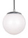 Leo - Hanging Globe One Light Pendant in Satin Aluminum (454|6018EN3-04)