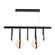 Derby Derby Linear 5-Light LED Pendant in Black (39|131046-LED-STND-10-24-LC-WD-GG0701)