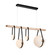 Derby Derby Linear 4-Light LED Pendant in Black (39|131043-LED-STND-10-24-LC-WD-GG0702)