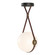 Derby Derby Large LED Pendant in Black (39|131042-LED-STND-10-27-LB-HF-GG0680)