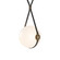 Derby Derby Large LED Pendant in Black (39|131042-LED-SHRT-10-27-LK-HF-GG0680)