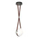 Derby Derby Small LED Pendant in Black (39|131040-LED-STND-10-24-LB-HF-GG0670)