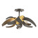 Corona Corona Semi-Flush in Dark Smoke (39|128712-SKT-07-YE0352)