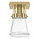 Erlenmeyer Erlenmeyer 1 Light Semi-Flush in Modern Brass (39|128705-SKT-86-ZM0467)