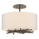 Brindille Three Light Semi-Flush Mount in Dark Smoke (39|127660-SKT-07-SE1505)