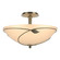 Leaf Forged Leaves Large Semi-Flush in Soft Gold (39|126732-SKT-84-SS0052)