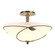 Leaf Forged Leaves Large Semi-Flush in Soft Gold (39|126732-SKT-84-GG0052)